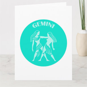 Tarjeta Gemini, Rótulo Zodiaco, Horóscopo, Astrología