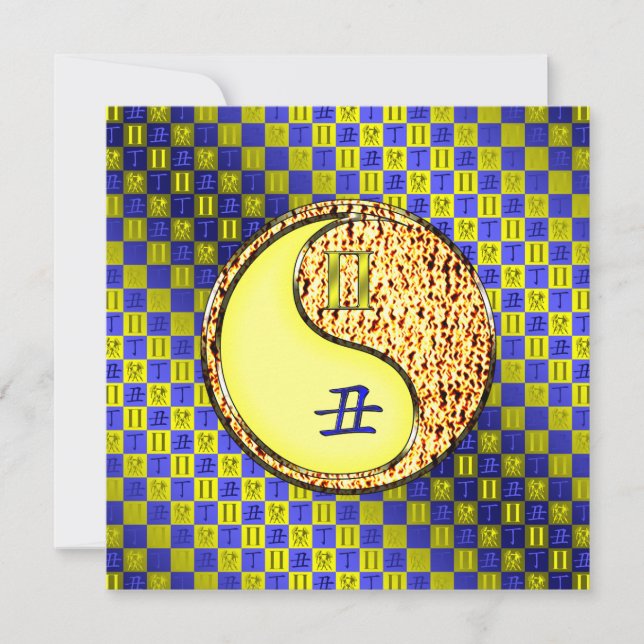 Tarjeta Gemini y Ox de incendios (Anverso)