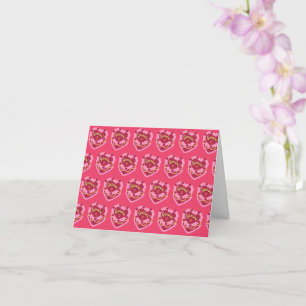Tarjeta Gemini Zodiac Coquette Heart Birthday Cake
