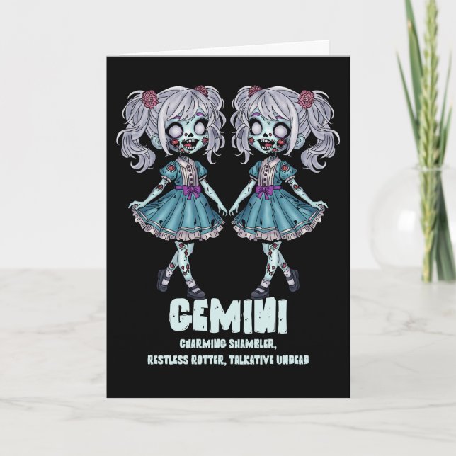 Tarjeta Gemini Zombies (Anverso)