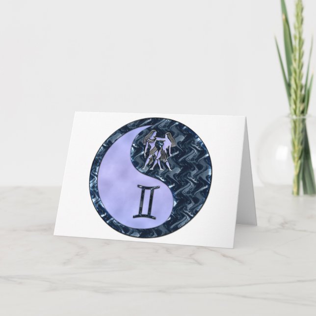 Tarjeta Géminis Yin Yang (Anverso)