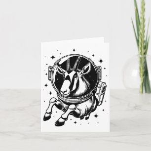 Tarjeta Gemsbok Papá Mamá Espacio - Astronauta Gemsbok 