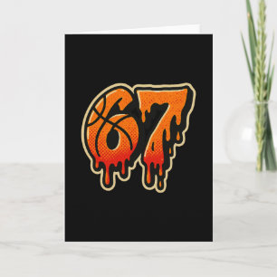 Tarjeta Gen Alpha Slang Niños 67 Sketll Helado Goteo Seis