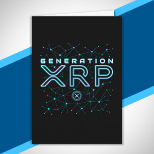 Tarjeta Generación de criptodivisa XRP Crypto Blockchain