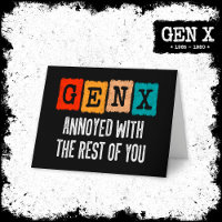 Generación X Gen Xer Molesta Con El Resto De Usted