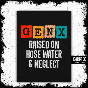 Tarjeta Generación X Generación X Elevada En Agua De Mano 