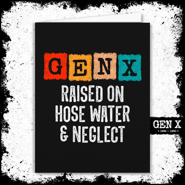 Tarjeta Generación X Generación X Elevada En Agua De Mano  (Subido por el creador)