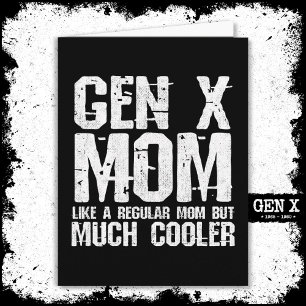 Tarjeta Generación X Mamá Gen Xer Mamá de los 60 años, de 