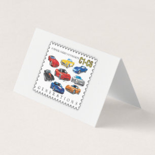 TARJETA GENERACIONES DEL ARTE DEL AUTOMÓVIL