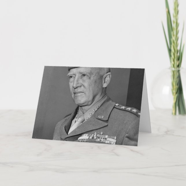 Tarjeta General George S Patton (Anverso)
