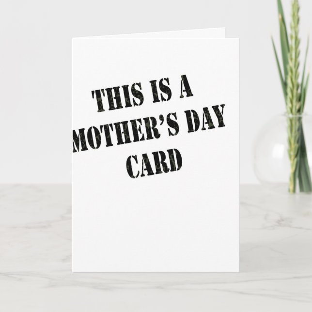 Tarjeta genérica del día de madre (Anverso)
