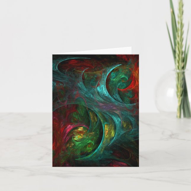 Tarjeta Génesis Abstract Art Note Card (Anverso)