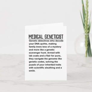 Tarjeta Genetista médico
