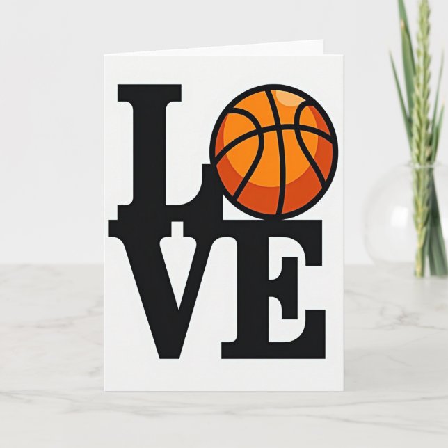 Tarjeta genial de amor al baloncesto (Anverso)