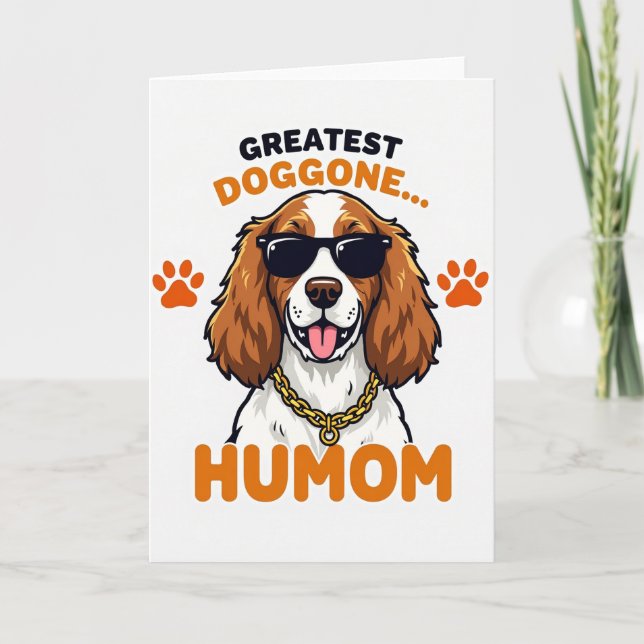 Tarjeta genial de gran Humom para perro (Anverso)