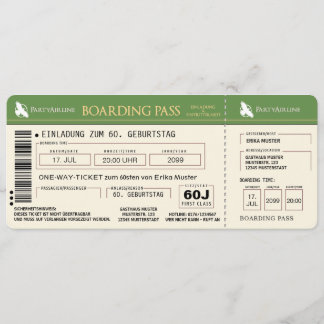 tarjeta genial de invitación a 60. Cumpleaños