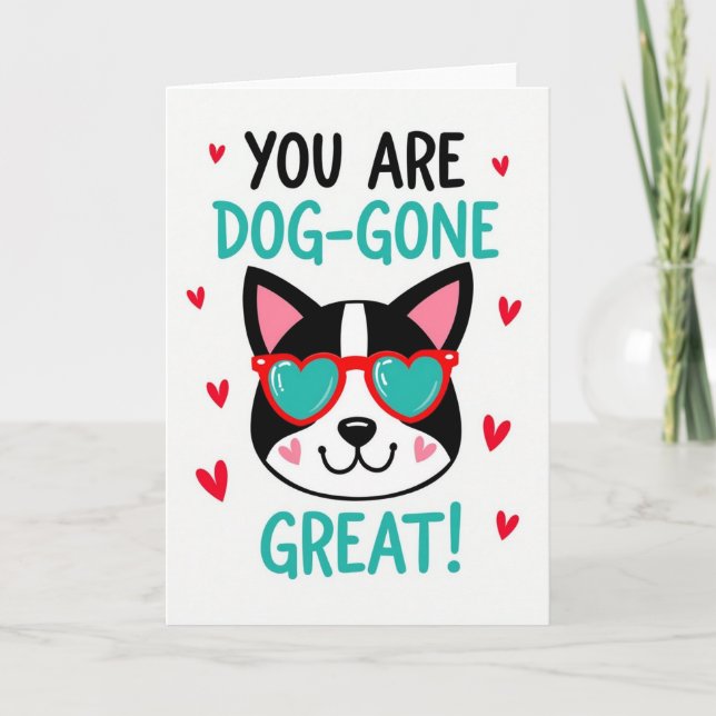 Tarjeta genial de perro rojo desaparecido (Anverso)