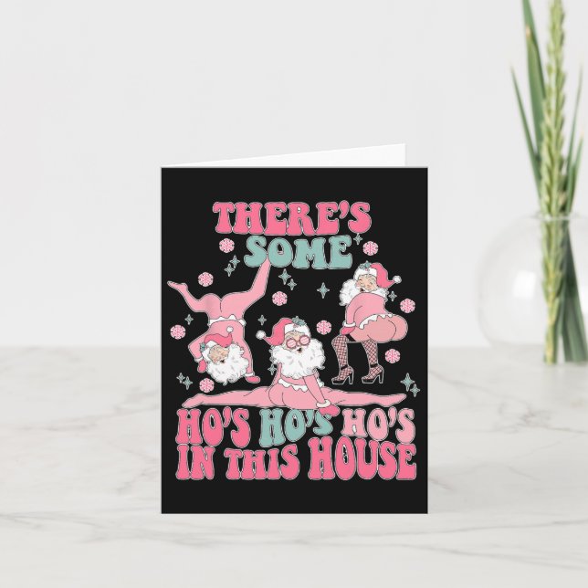Tarjeta Genial Hay algunas Ho Ho Hoes en esta casa Chris (Anverso)