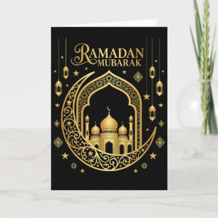 Tarjeta Genial musulmán Ramadán rezando fe adoración