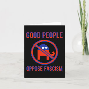 Tarjeta Gente buena se opone al fascismo 2
