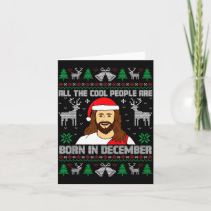 Tarjeta Gente Cool Nace En Diciembre Cristiano Navidad