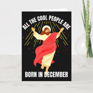 Tarjeta Gente Cool Nace En Diciembre Cristiano Navidad
