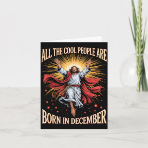 Tarjeta Gente Cool Nace En Diciembre Cristiano Navidad
