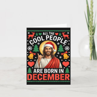 Tarjeta Gente Cool Nace En Diciembre Navidad Cristiana