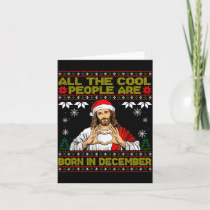 Tarjeta Gente Cool Nace En Diciembre Navidad Cristiana