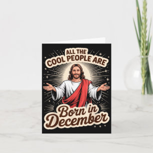 Tarjeta Gente Cool Nacida En Diciembre Cumpleaños Cristian