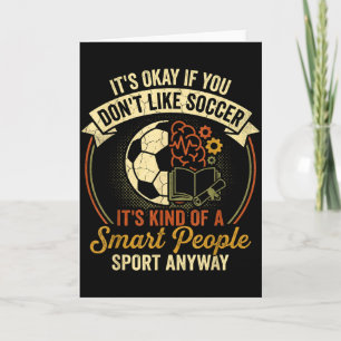 Tarjeta Gente Inteligente Fútbol Deporte Divertido Intelig