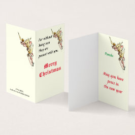 Tarjeta Gentiles ángeles de acuarela emergen de las vacaci