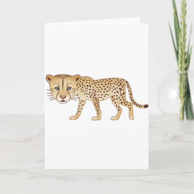 Tarjeta Gentle Cheetah (Anverso)