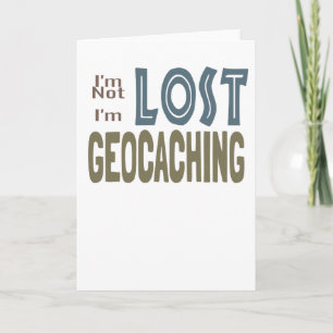 Tarjeta Geocache soy no perdido yo soy Geocaching