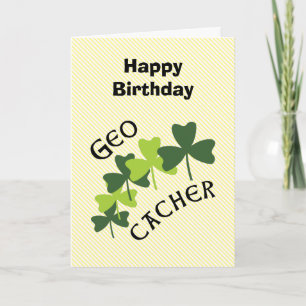 Tarjeta Geocacher Shamrock