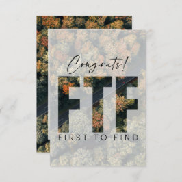 Tarjeta Geocaching First Para Buscar Personalizados De Con