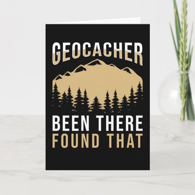Tarjeta Geocaching Geocacher dice (Anverso)