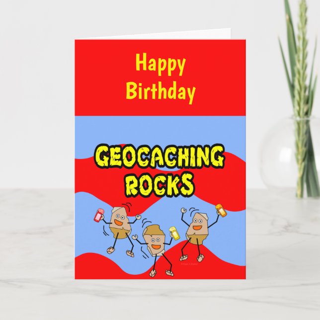 Tarjeta Geocaching Rocks (Anverso)