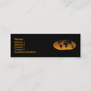 Tarjeta geográfica del perfil