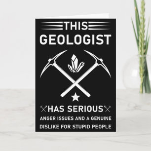 Tarjeta Geología Ciencias de la Tierra Camiseta Divertida