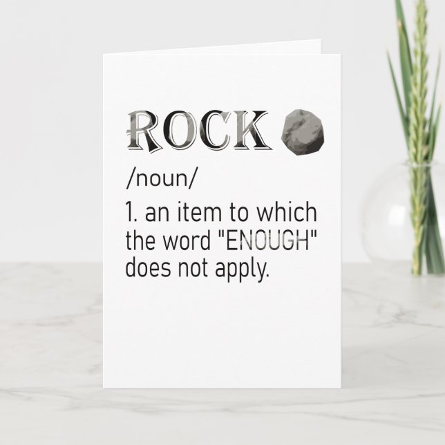 Tarjeta Geólogo de Geología Rockhounding Collector Rock (Anverso)