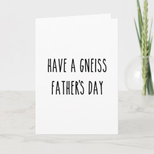 Tarjeta Geólogo Ten un Día del Padre Gneisico Chiste de Ge
