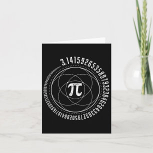 Tarjeta Geometría Sagrada Pi Math Science Stem 3.14 Pi Día