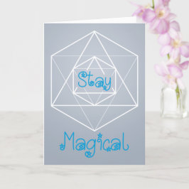 Tarjeta Geometría sagrada "Stay Magical"