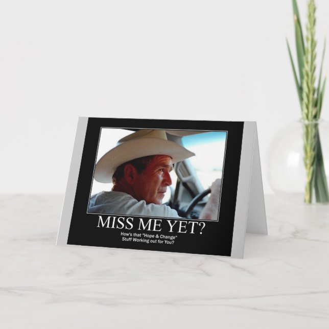 Tarjeta George Bush (Anverso)