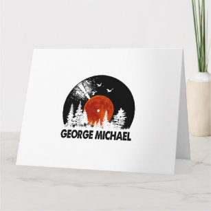 Tarjeta George Name Record Music Forest Gift