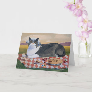 Tarjeta George Washington Cherrie Pie Cat