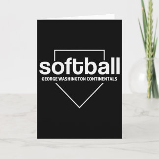 Tarjeta George Washington Continentals Softll Home Plate 