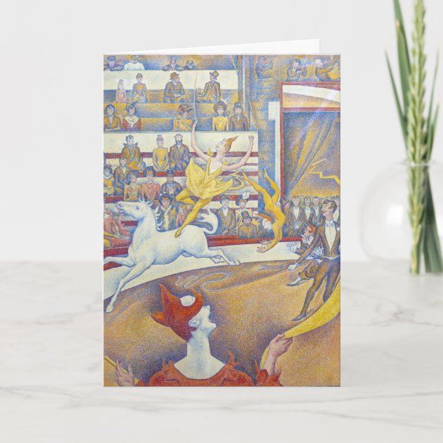 Tarjeta Georges Seurat - El circo (Anverso)