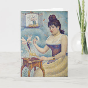 Tarjeta Georges Seurat - Joven entregándose a sí misma